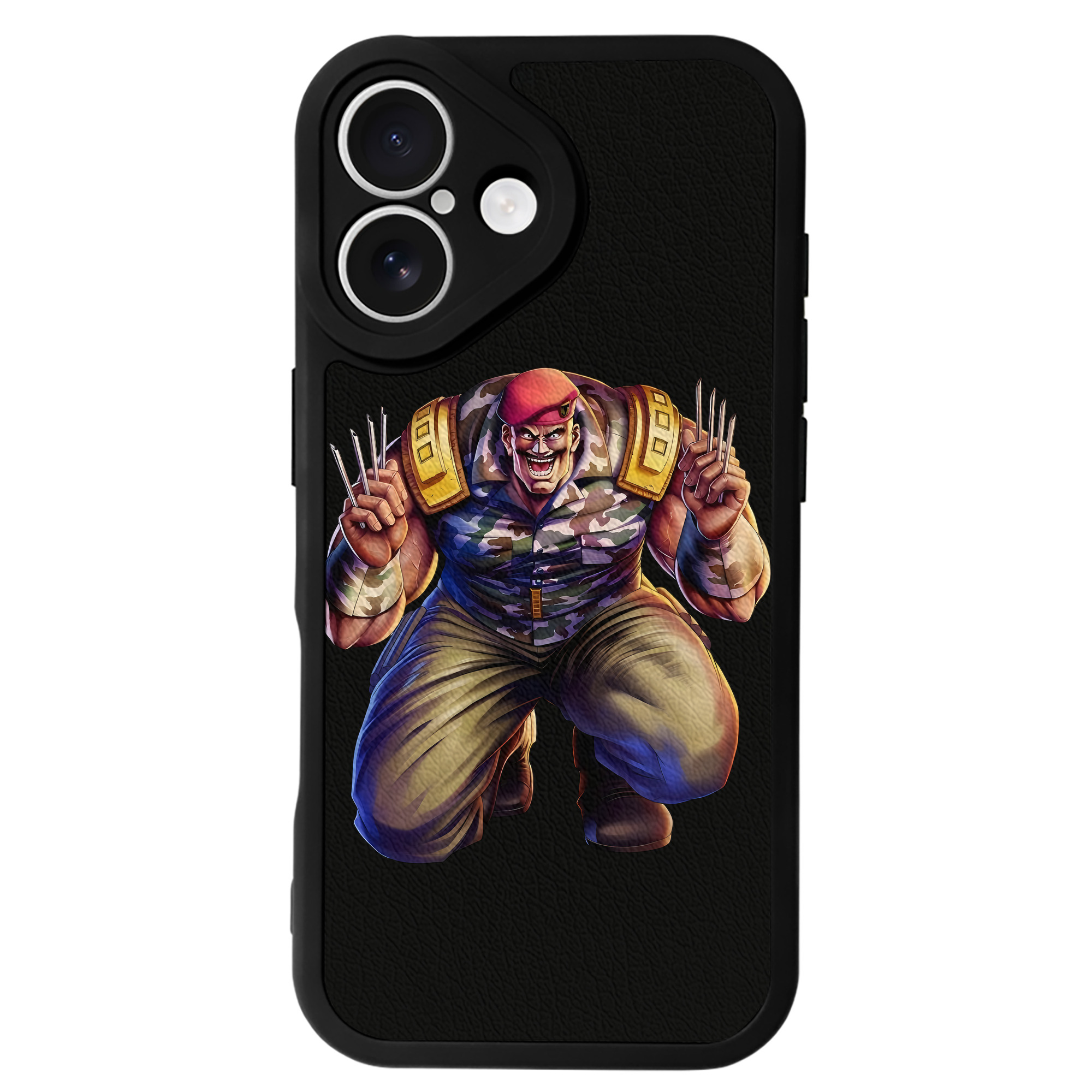 （画像用） 北斗の拳 Fist of the North Star 【iPhone 16シリーズ対応】シリコンスマホケース（レザー調） 材質：シリコン
